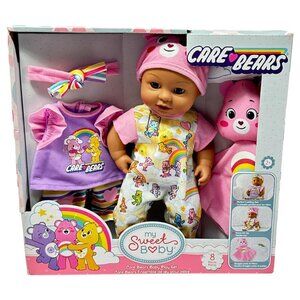 Care Bears Sweetbaby Baby Doll Walmart Exclusive 8 Piece New